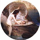 Herbert Paintings - Waterbaby by Herbert James Draper